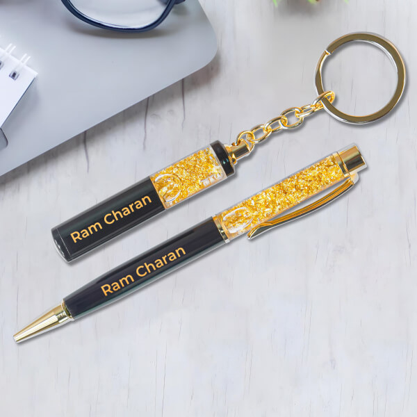 Personalized Namepen and Keychain Gift Set