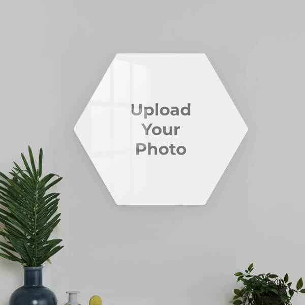 Custom Full Pic Upload Design: Hexagon Acrylic Photo Frame with Image Printing – PrintShoppy Photo Frames