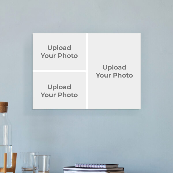 Custom 3 Pic Upload Design: Landscape Acrylic Photo Frame with Image Printing – PrintShoppy Photo Frames