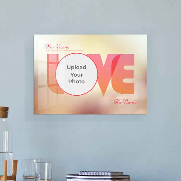 Custom Where There is love There is Life Design: Landscape Acrylic Photo Frame with Image Printing – PrintShoppy Photo Frames