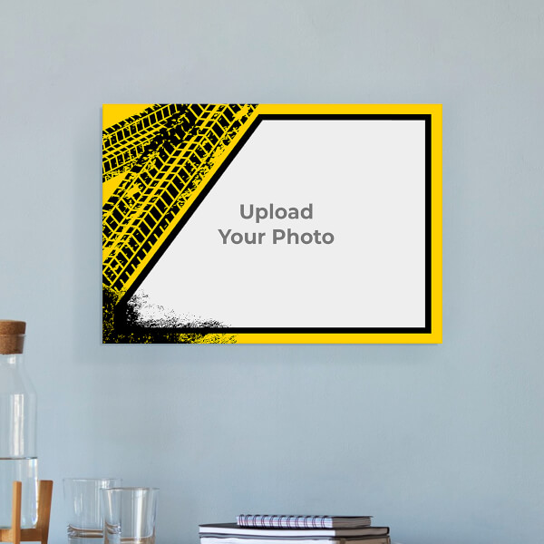 Custom Yellow Graffiti Frame Design: Landscape Acrylic Photo Frame with Image Printing – PrintShoppy Photo Frames