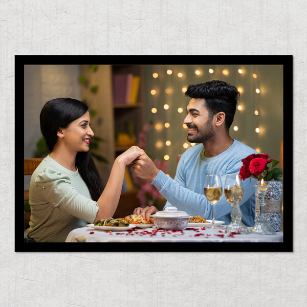 Custom Full Pic Upload with Border Design: Landscape Acrylic Photo Frame with Image Printing – PrintShoppy Photo Frames