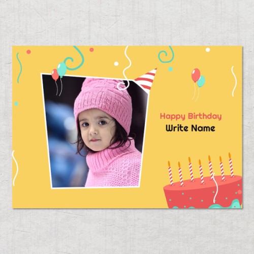 Birthday Blast Design: Landscape Acrylic Photo Frame with Image ...