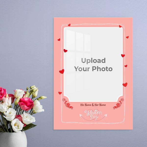 Custom Together Forever with Love Symbols Frame Design: Portrait Acrylic Photo Frame with Image Printing – PrintShoppy Photo Frames
