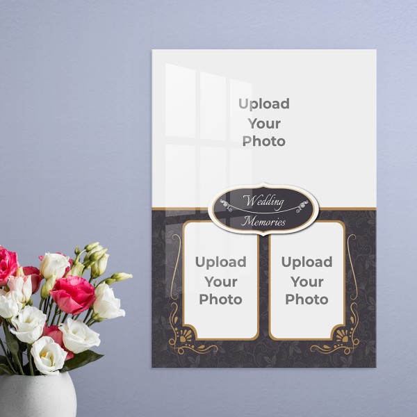 Custom Traditional Wedding Frame Design: Portrait Acrylic Photo Frame with Image Printing – PrintShoppy Photo Frames