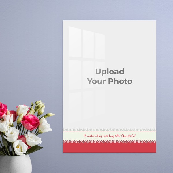 Custom Happy Birthday Mom Design: Portrait Acrylic Photo Frame with Image Printing – PrintShoppy Photo Frames