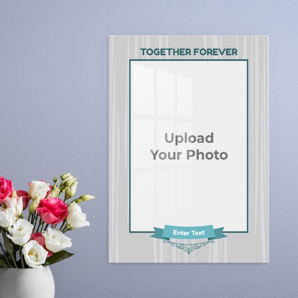 Custom Together Forever Design: Portrait Acrylic Photo Frame with Image Printing – PrintShoppy Photo Frames