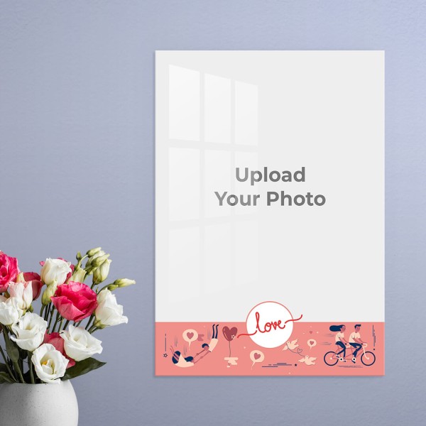 Custom Love Cycle Design: Portrait Acrylic Photo Frame with Image Printing – PrintShoppy Photo Frames