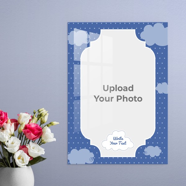 Custom Sky and Clouds with Feather Appear Quotation Design: Portrait Acrylic Photo Frame with Image Printing – PrintShoppy Photo Frames