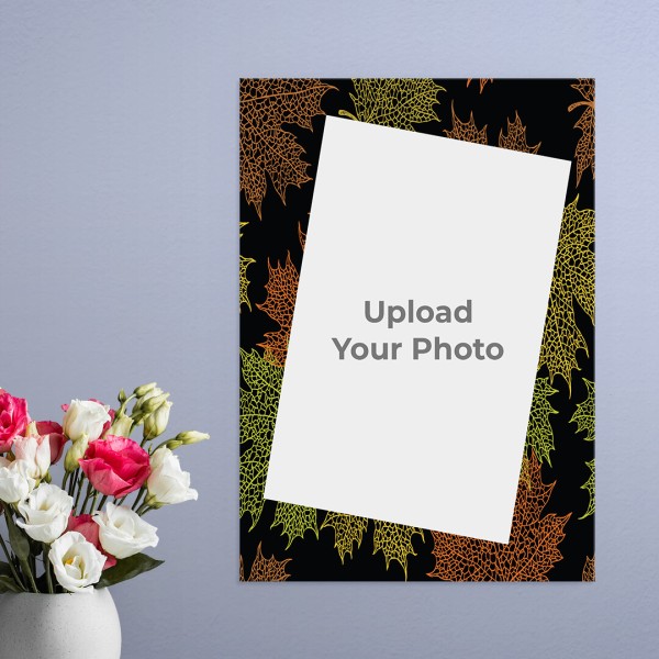 Custom Autumn Leaves Design: Portrait Acrylic Photo Frame with Image Printing – PrintShoppy Photo Frames