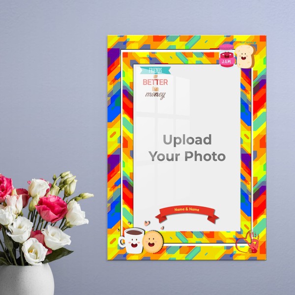 Custom Happy Friendship Day Design: Portrait Acrylic Photo Frame with Image Printing – PrintShoppy Photo Frames