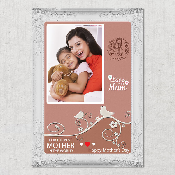 Custom Mothers Day Special Design: Portrait Acrylic Photo Frame with Image Printing – PrintShoppy Photo Frames
