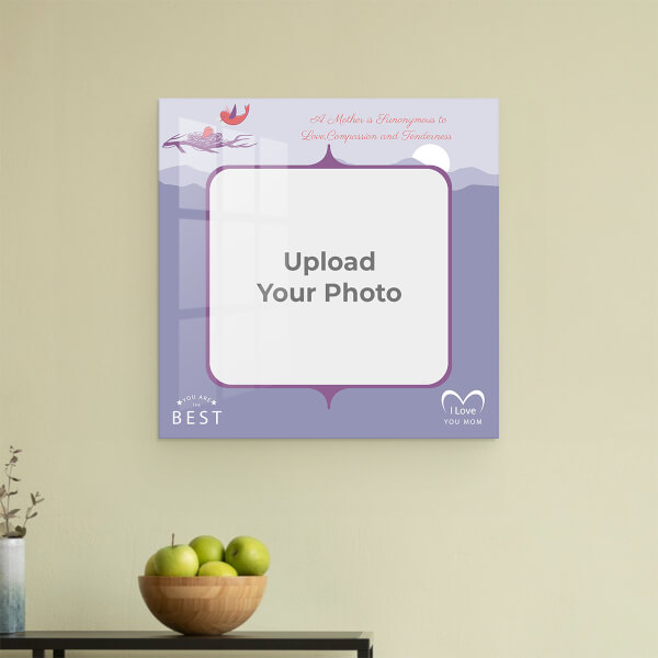 Custom You are the Best Mom Theme: Square Acrylic Photo Frame with Image Printing – PrintShoppy Photo Frames