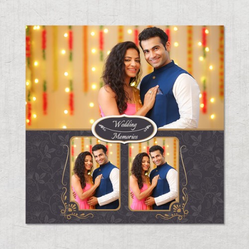 Traditional Wedding Frame Design Square Acrylic Photo Frame with Image