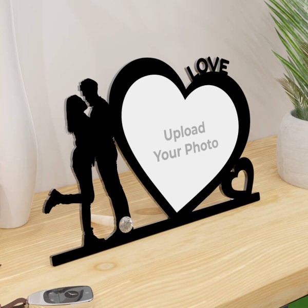 Custom Personalized Neverending Love Acrylic Photo Stand Design