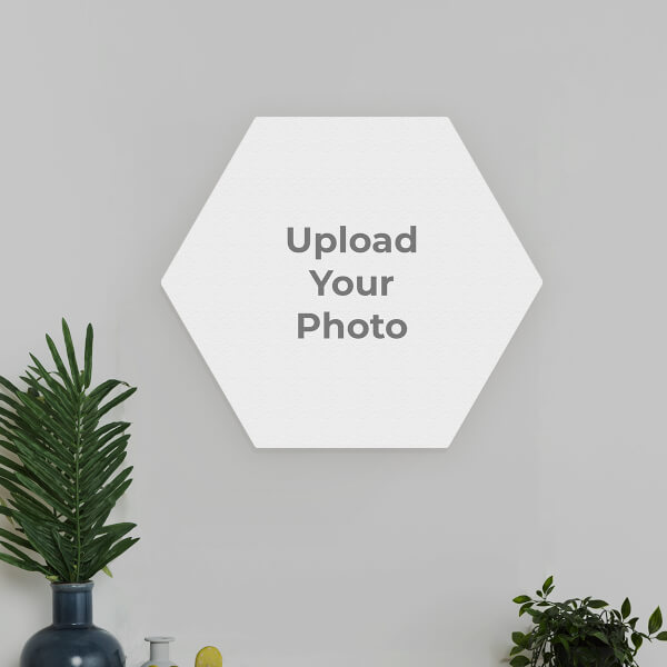 Custom Full Pic Upload Design: Hexagon Aluminium Photo Frame with Image Printing – PrintShoppy Photo Frames