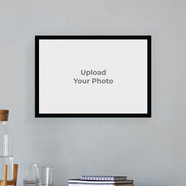 Custom Full Pic Upload with Border Design: Landscape Aluminium Photo Frame with Image Printing – PrintShoppy Photo Frames