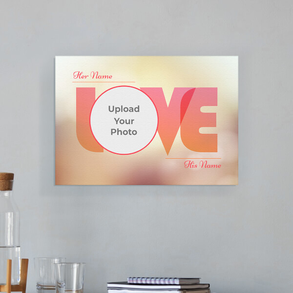 Custom Where There is love There is Life Design: Landscape Aluminium Photo Frame with Image Printing – PrintShoppy Photo Frames