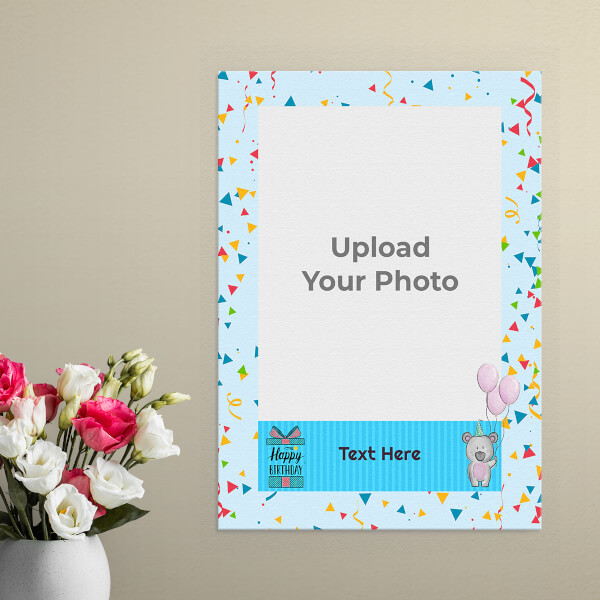 Custom Kids Happy Birthday Design: Portrait Aluminium Photo Frame with Image Printing – PrintShoppy Photo Frames