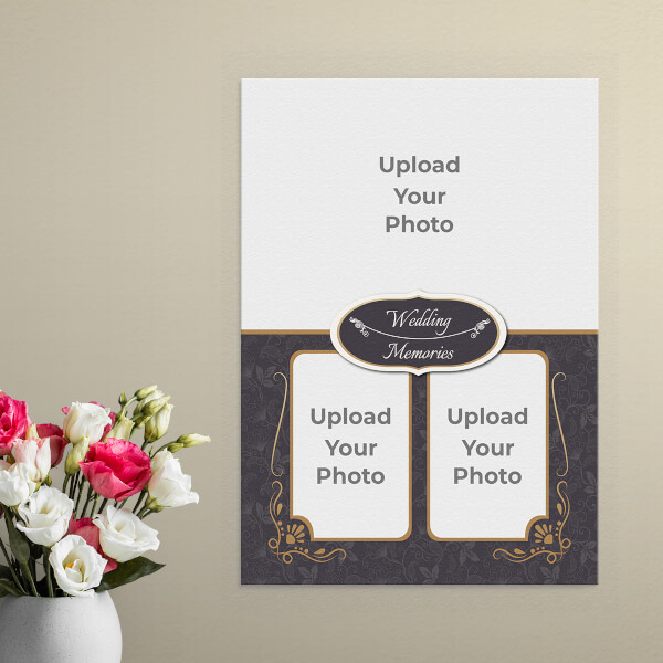 Custom Traditional Wedding Frame Design: Portrait Aluminium Photo Frame with Image Printing – PrintShoppy Photo Frames
