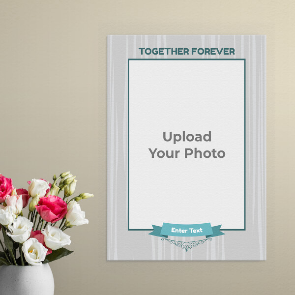 Custom Together Forever Design: Portrait Aluminium Photo Frame with Image Printing – PrintShoppy Photo Frames
