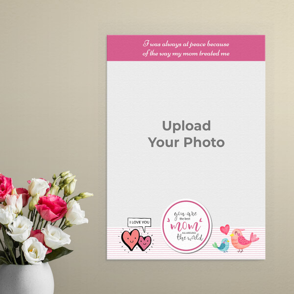Custom Best Mom Design: Portrait Aluminium Photo Frame with Image Printing – PrintShoppy Photo Frames