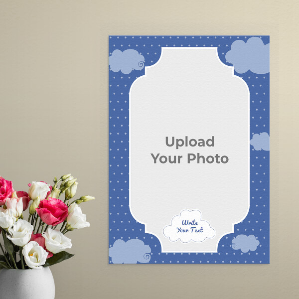 Custom Sky and Clouds with Feather Appear Quotation Design: Portrait Aluminium Photo Frame with Image Printing – PrintShoppy Photo Frames