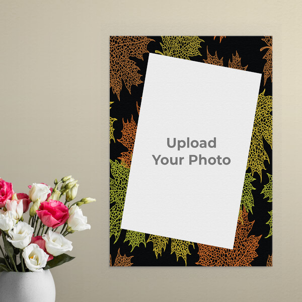 Custom Autumn Leaves Design: Portrait Aluminium Photo Frame with Image Printing – PrintShoppy Photo Frames