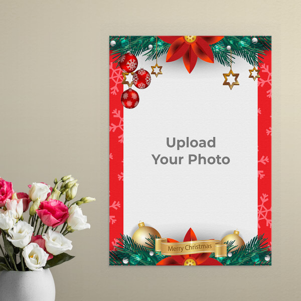 Custom Merry Christmas Design: Portrait Aluminium Photo Frame with Image Printing – PrintShoppy Photo Frames