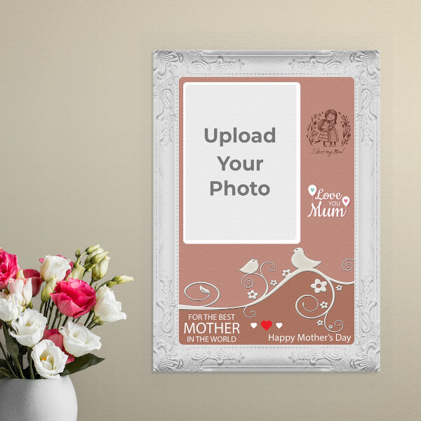 Custom Mothers Day Special Design: Portrait Aluminium Photo Frame with Image Printing – PrintShoppy Photo Frames
