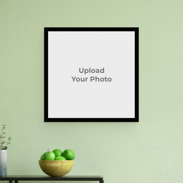 Custom Full Pic Upload with Border Design: Square Aluminium Photo Frame with Image Printing – PrintShoppy Photo Frames