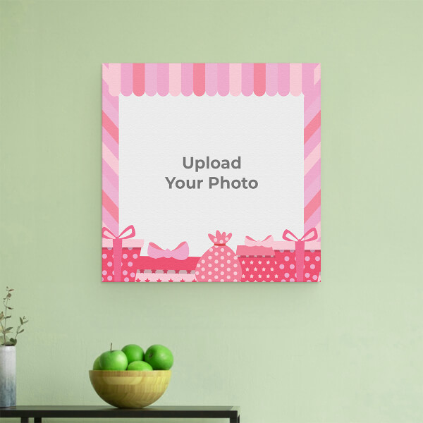 Custom Kids Birthday Wishes: Square Aluminium Photo Frame with Image Printing – PrintShoppy Photo Frames