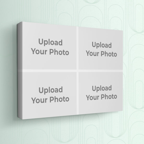 Custom 4 Pic Upload Design: Landscape canvas Photo Frame with Image Printing – PrintShoppy Photo Frames
