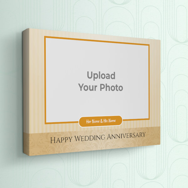 Custom Wedding Anniversary Special Design: Landscape canvas Photo Frame with Image Printing – PrintShoppy Photo Frames