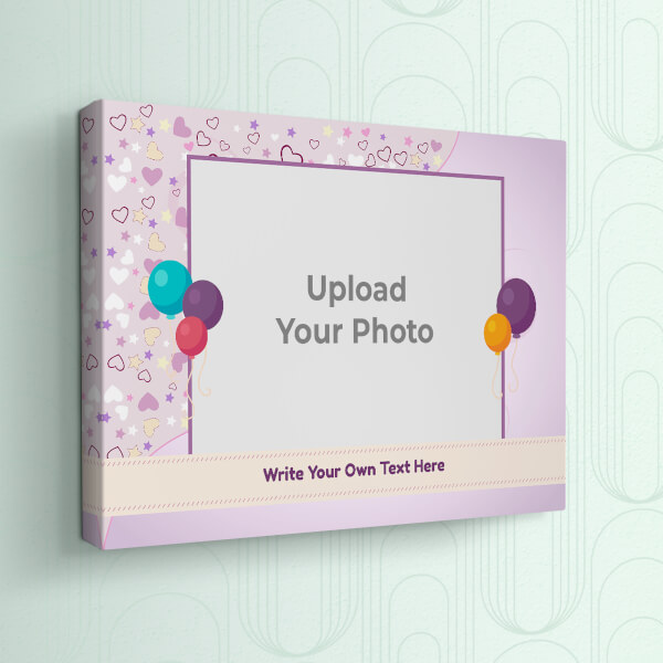 Custom Birthday Balloons Design: Landscape canvas Photo Frame with Image Printing – PrintShoppy Photo Frames