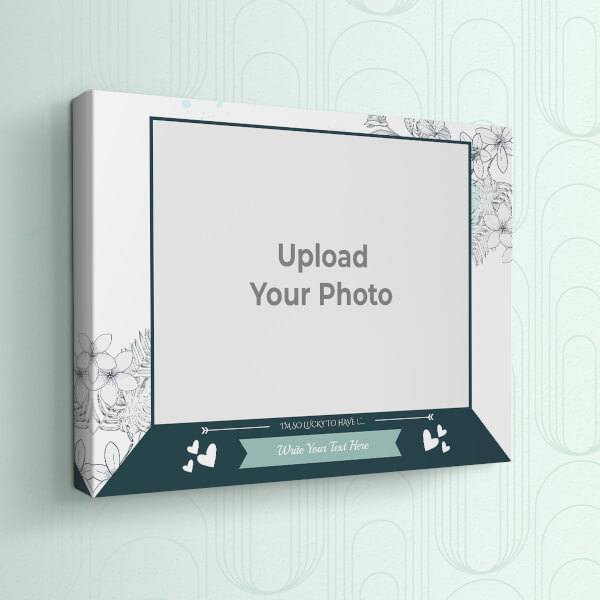 Custom Hand Drawn Flowers Frame Design: Landscape canvas Photo Frame with Image Printing – PrintShoppy Photo Frames