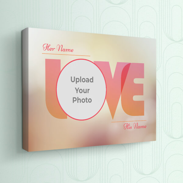 Custom Where There is love There is Life Design: Landscape canvas Photo Frame with Image Printing – PrintShoppy Photo Frames