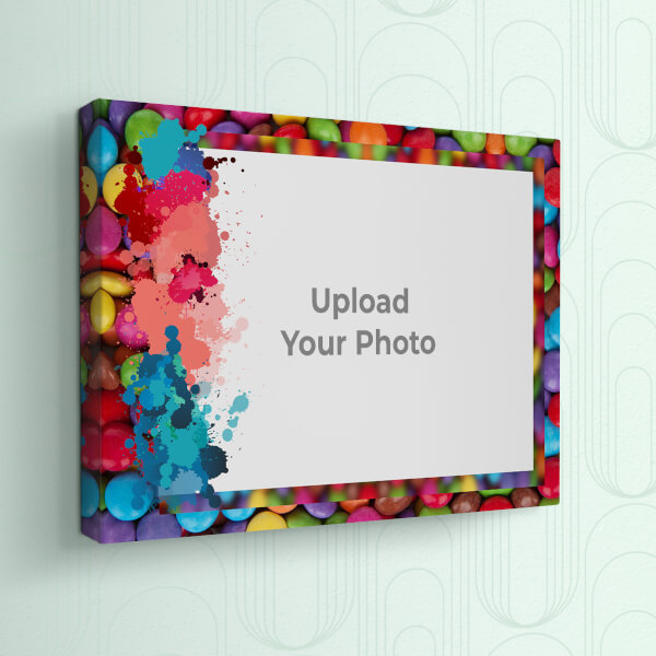 Custom Water Colour Splash Design: Landscape canvas Photo Frame with Image Printing – PrintShoppy Photo Frames