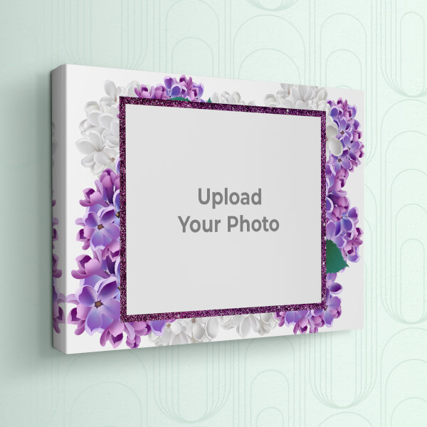 Custom Lavender Floral Design: Landscape canvas Photo Frame with Image Printing – PrintShoppy Photo Frames