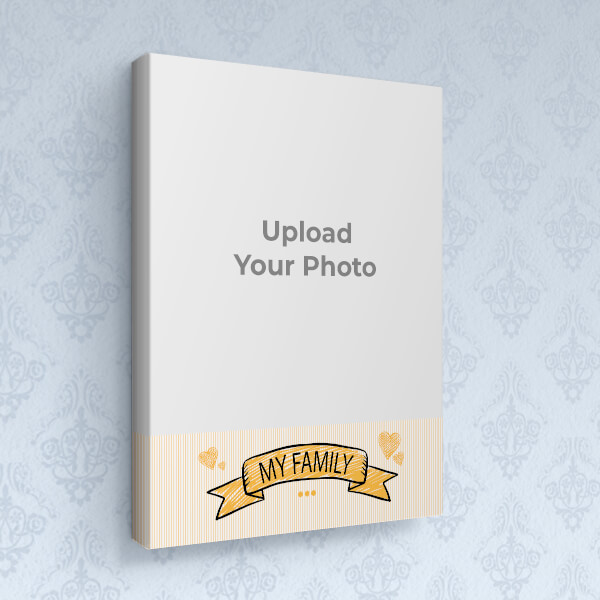Custom My Family Design: Portrait canvas Photo Frame with Image Printing – PrintShoppy Photo Frames