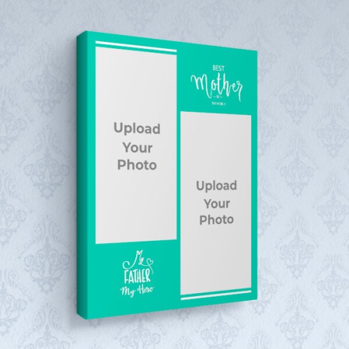 Best Mother and Father Quotation Design: Portrait Canvas Photo Frame ...