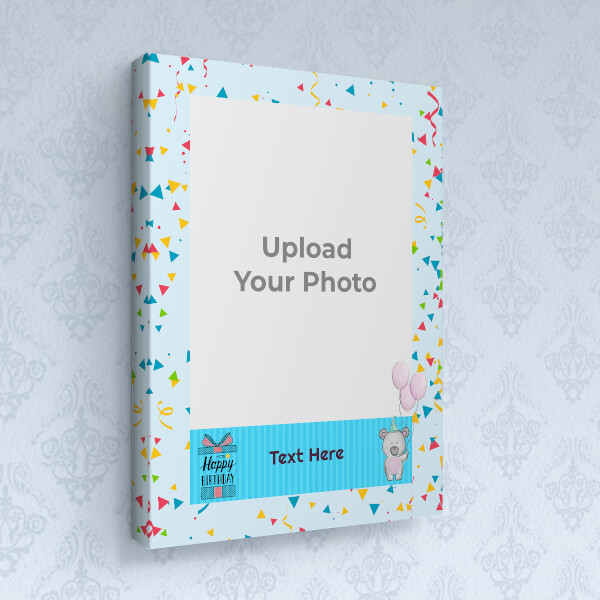 Custom Kids Happy Birthday Design: Portrait canvas Photo Frame with Image Printing – PrintShoppy Photo Frames