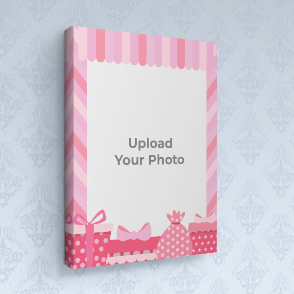 Custom Happy Birthday with Gift Boxes Design: Portrait canvas Photo Frame with Image Printing – PrintShoppy Photo Frames