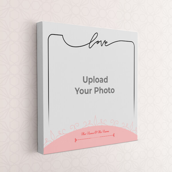 Custom Love Frame Design: Square canvas Photo Frame with Image Printing – PrintShoppy Photo Frames