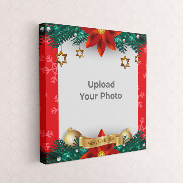Custom Merry Christmas Design: Square canvas Photo Frame with Image Printing – PrintShoppy Photo Frames
