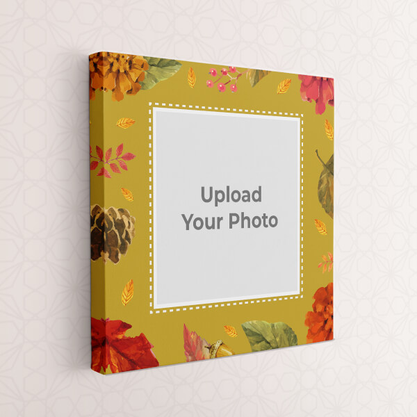 Custom Vintage Floral and Leaves: Square canvas Photo Frame with Image Printing – PrintShoppy Photo Frames