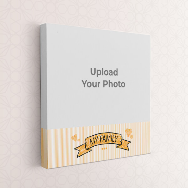 Custom My Family Theme: Square canvas Photo Frame with Image Printing – PrintShoppy Photo Frames