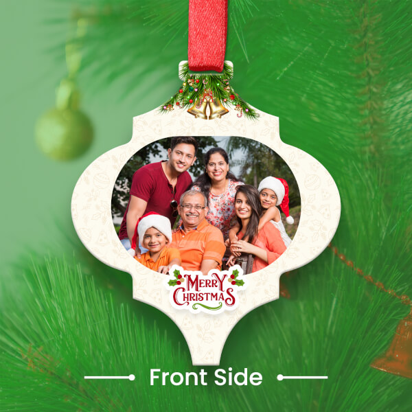 Custom Cream Moorish Plaque Acrylic Garland Ornament