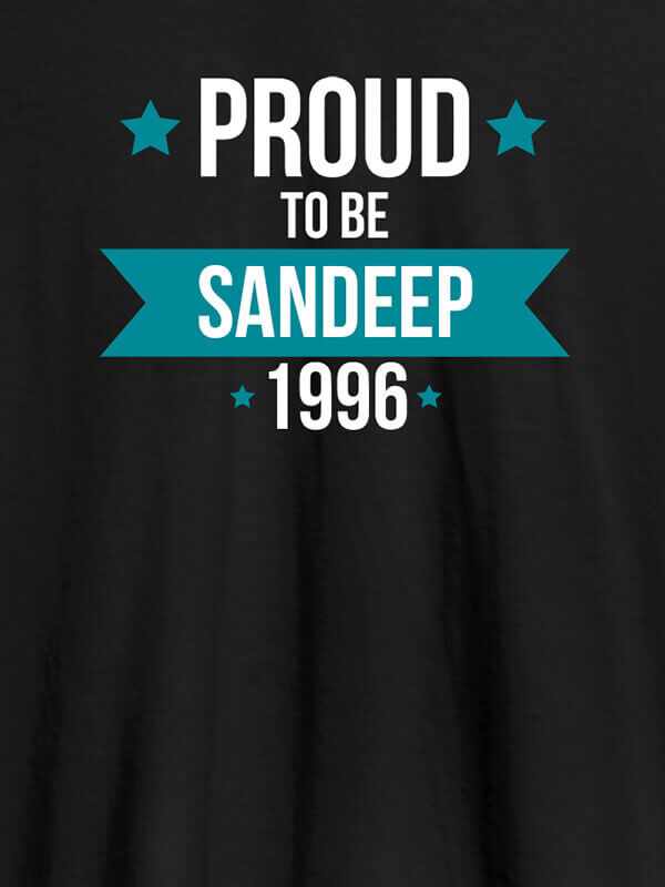 Custom Proud To Be Name Year Printed Mens T Shirt Black Color