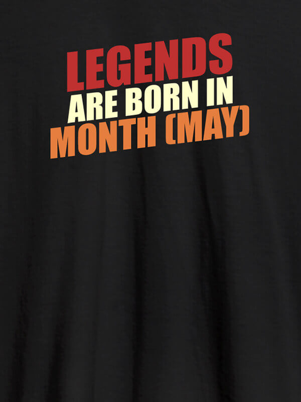 Custom Legends Are Born In November Printed Mens T Shirt Black Color